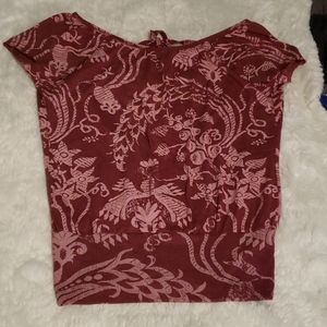 Open Back Print Tee
